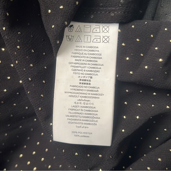 🌹NWT:MICHAEL Michael Kors Dewdrop Chiffon Ruffle Top - Picture 9 of 10